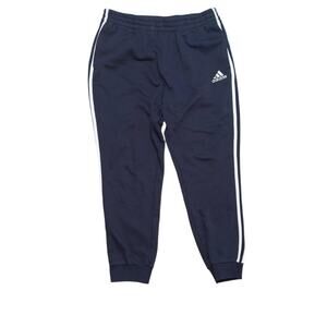 Adidas 3-Stripes Track Joggers – Navy Y2K Fleece Cuffed Pants
